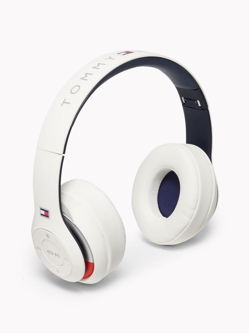 Férfi Tommy Hilfiger TH Wireless Headphones Technology Fehér | HU 1580ZUT